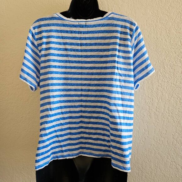 J. Crew Striped Linen T-shirt - Picture 5 of 6